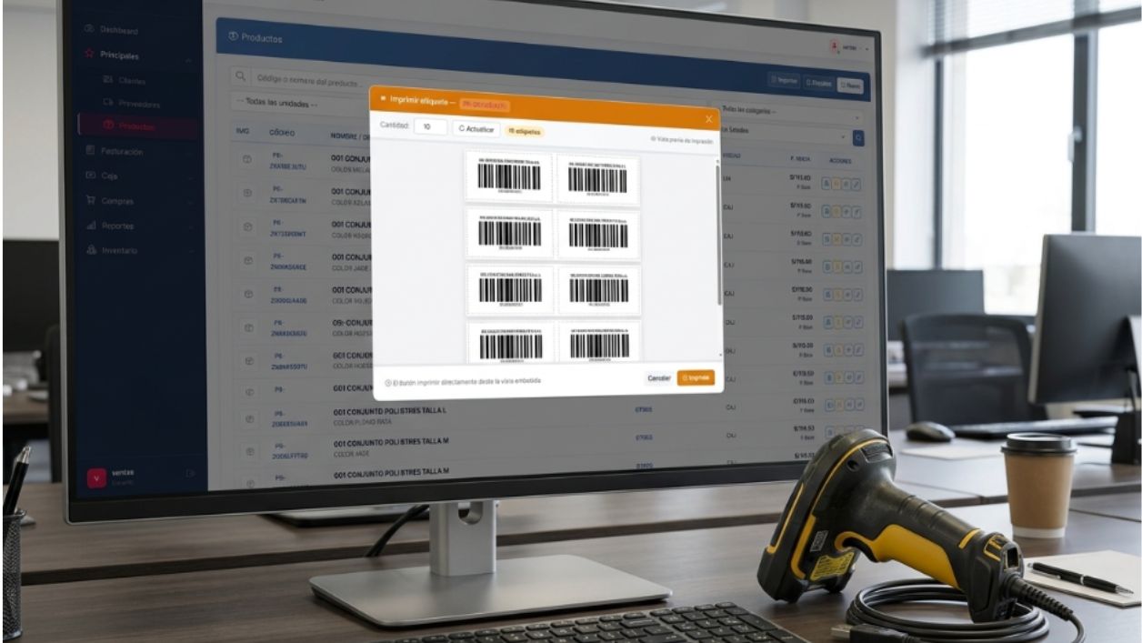 Código de Barras en ThaSoft PRO